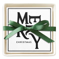 Load image into Gallery viewer, Ceramic Napkin Tray + Napkins - Merry Christmas - Fancy That