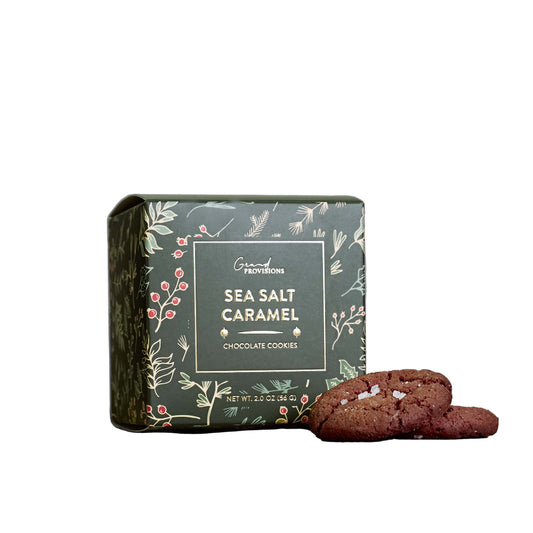 Holiday Sea Salt Caramel Cocoa Cookies - Fancy That