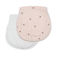 Load image into Gallery viewer, Bamboo Muslin Burp Cloth Set 2-Pack (Cherry-White) - Fancy That