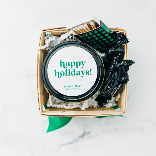 Happy Holidays Gift Box - branded option - Fancy That