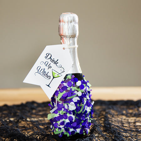 DIY Confetti Champagne Bottle