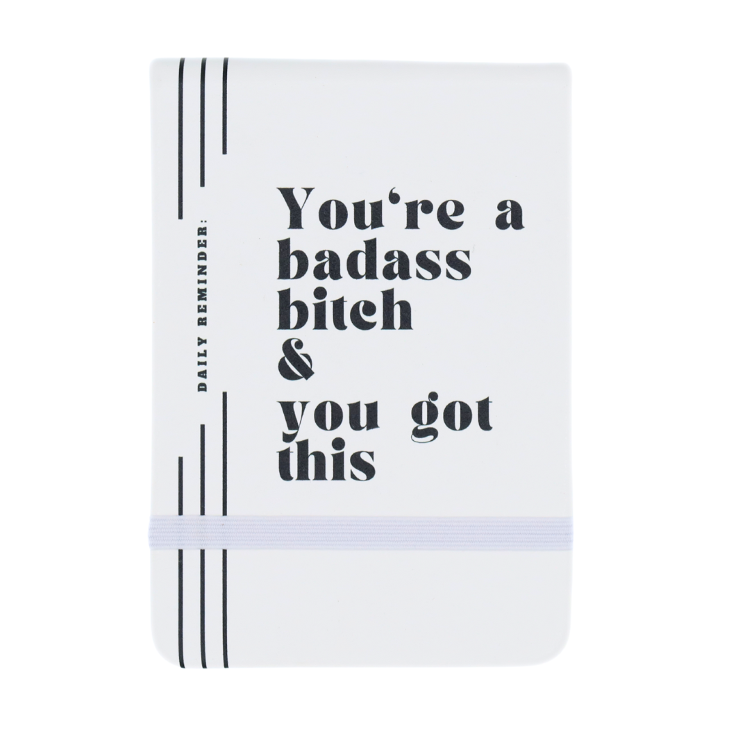 Leatherette Pocket Journal You're a Badass Bitch - Fancy That