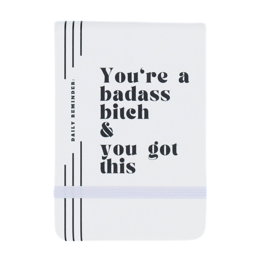 Leatherette Pocket Journal You're a Badass Bitch - Fancy That