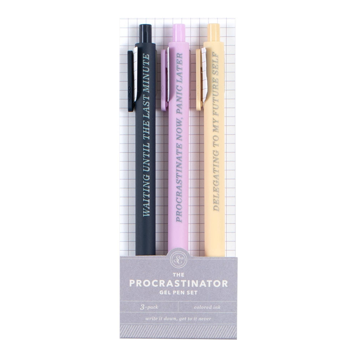 Procrustinator The Procrastinator Pen Set – Fancy That
