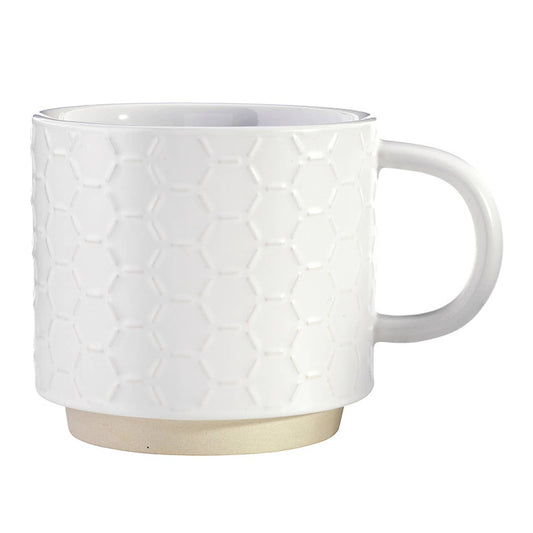 Face to Face Coffee Mug - Honeycomb: Ceramic / 3.75" H/16oz - Fancy That