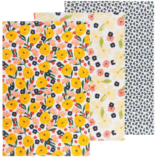 Full Bloom Bakers Floursacks - Set of 3 - Fancy That