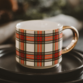 Load image into Gallery viewer, White Plaid Coffee Mug - Fancy That
