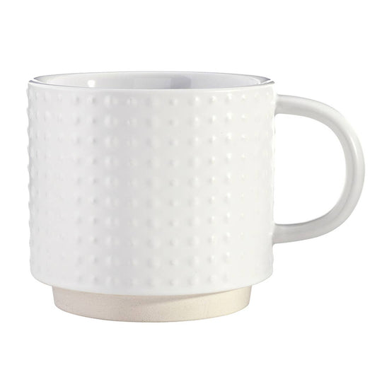Face to Face Coffee Mug - Dots: Ceramic / 3.75" H/16oz - Fancy That