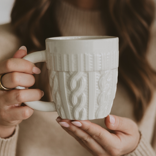 *NEW* Cream Sweater Coffee Mug - Christmas Decor & Gifts - Fancy That