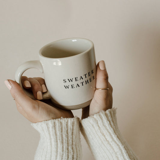 Sweater Weather Stoneware Coffee Mug - Fancy That
