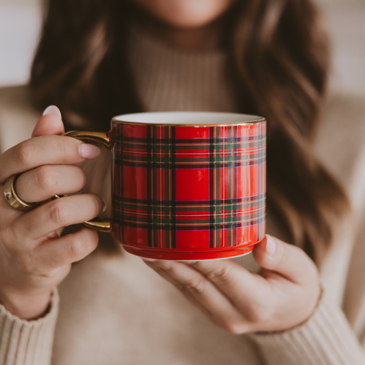 Red Plaid Coffee Mug - Fancy That