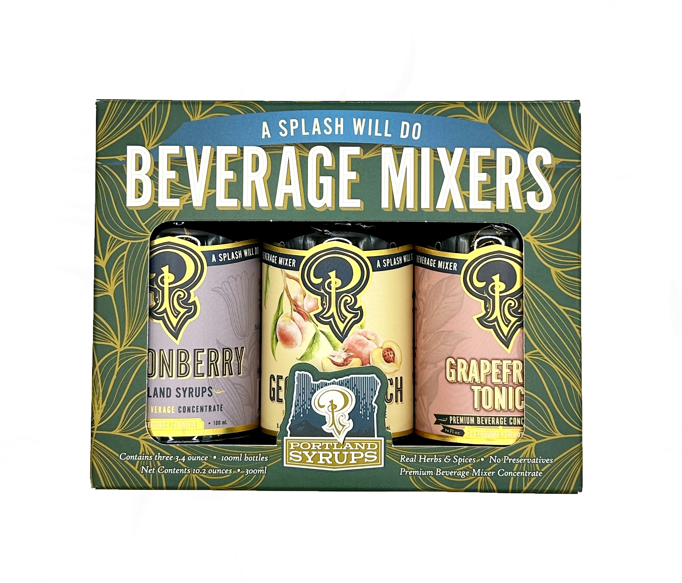 Gift Set - Green Standard Cocktail / Mocktail Drink Mixers - Fancy That