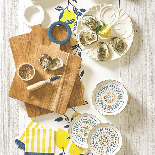 Wood Board with Enamel Handle - Dusty Blue - Fancy That