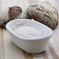 Load image into Gallery viewer, Oval Rattan Bread Proofing Basket and Liner - Fancy That
