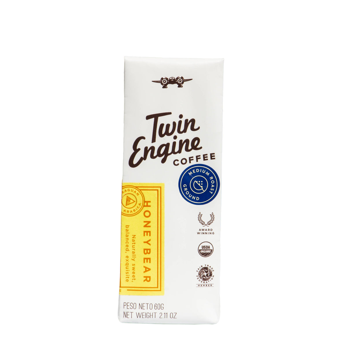 Traveler 1-Pot Organic Specialty Fair Coffee / Honey Bear: Medium Roast - Fancy That