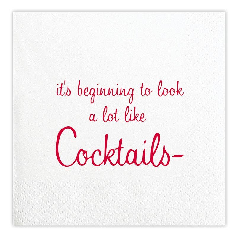 Face to Face Cocktail Napkin - Looks Like Cocktails - Fancy That