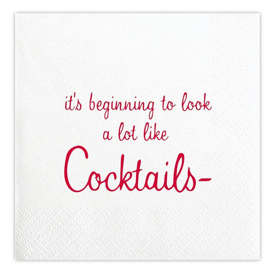 Face to Face Cocktail Napkin - Looks Like Cocktails - Fancy That