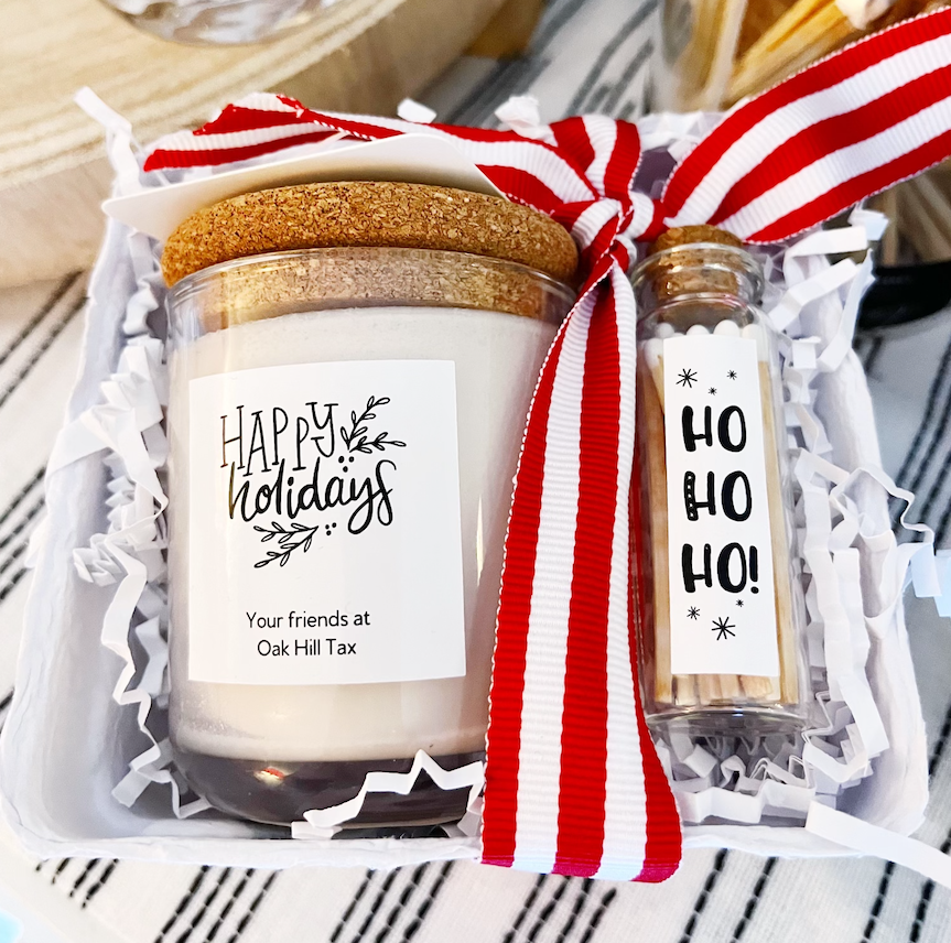 Personalized Candle Gift Basket - Fancy That
