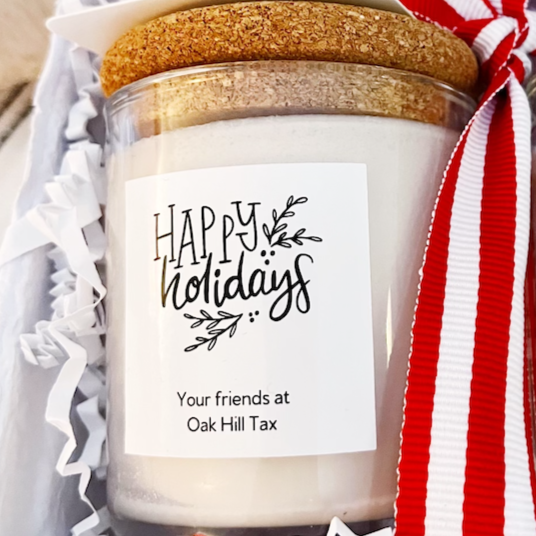 Personalized Candle Gift Basket - Fancy That