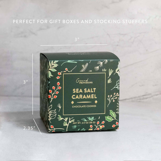 Holiday Sea Salt Caramel Cocoa Cookies - Fancy That