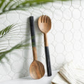 Load image into Gallery viewer, Black Marble and Wood Serving Utensils - Fancy That
