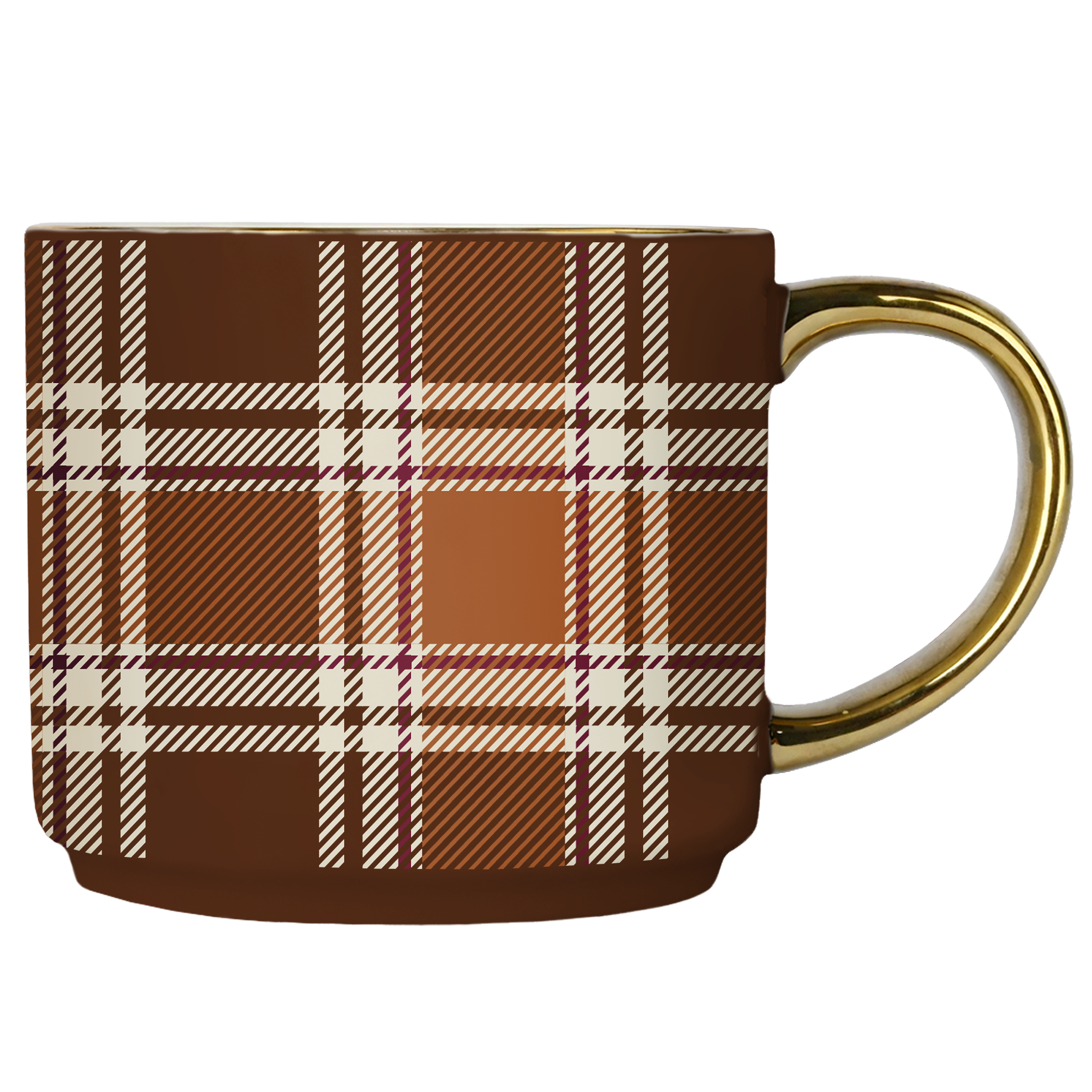 *NEW* Brown Plaid Coffee Mug - Fall Decor & Gifts - Fancy That