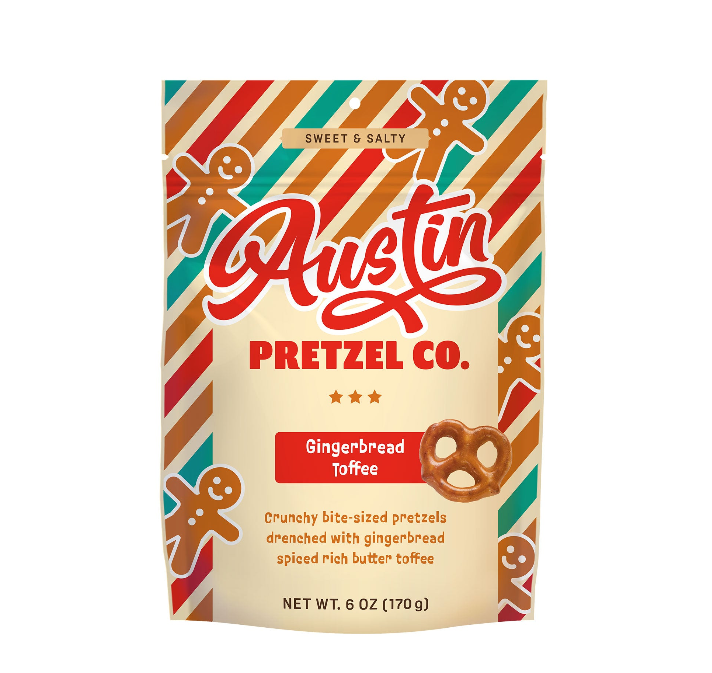 Gingerbread Toffee Pretzels - Fancy That