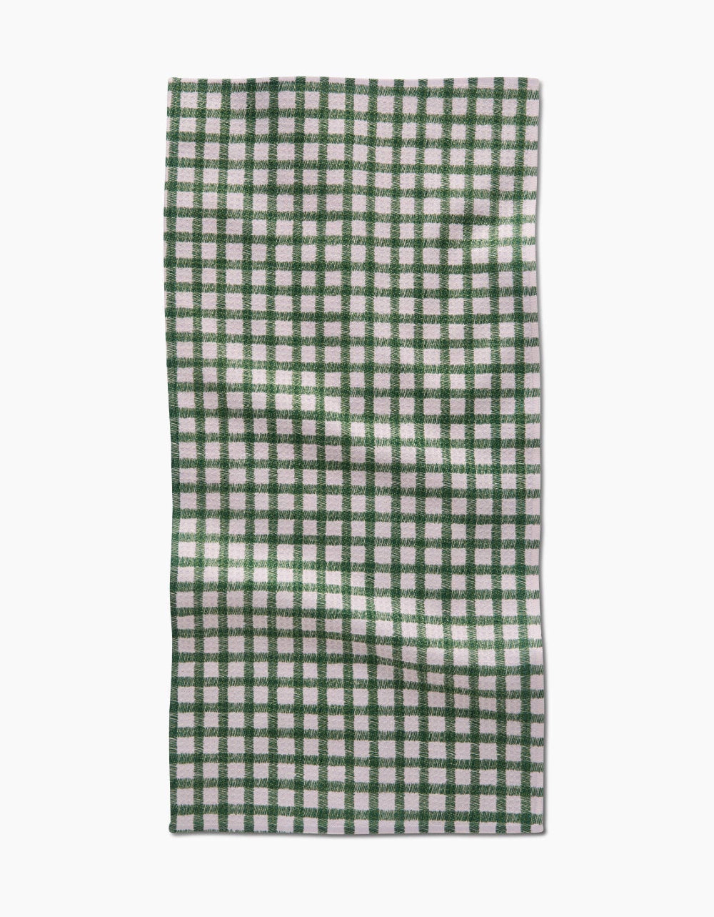 Geometry Plaid Green Bar Towel - Fancy That