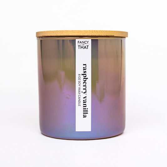 Raspberry Vanilla Candle - 8 oz - Fancy That