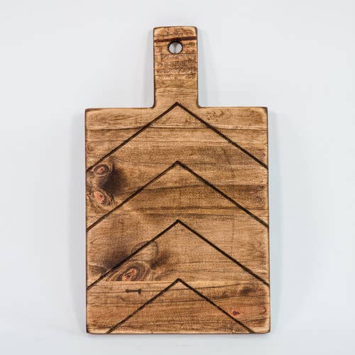 Engraved Wooden Board, Chevron - Fancy That