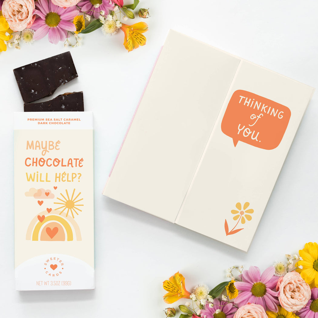 Maybe Chocolate Will Help? Chocolate Greeting Card - Fancy That
