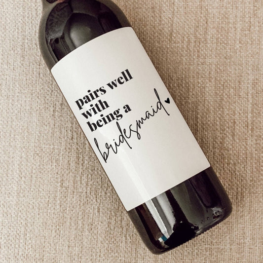 Bridesmaid Proposal Gift Label - Fancy That