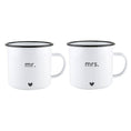 Load image into Gallery viewer, Enamel Mug Set - Mr and Mrs - Fancy That
