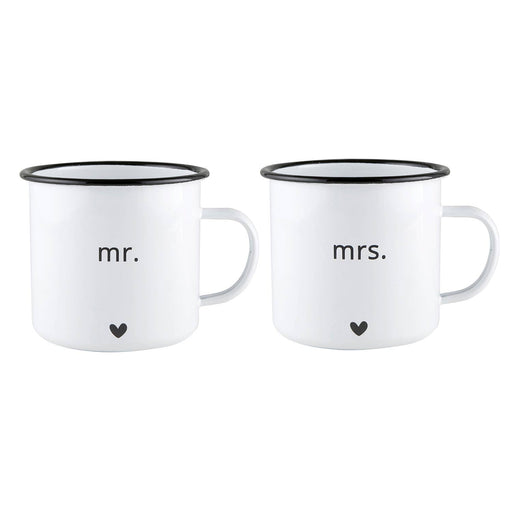 Enamel Mug Set - Mr and Mrs - Fancy That