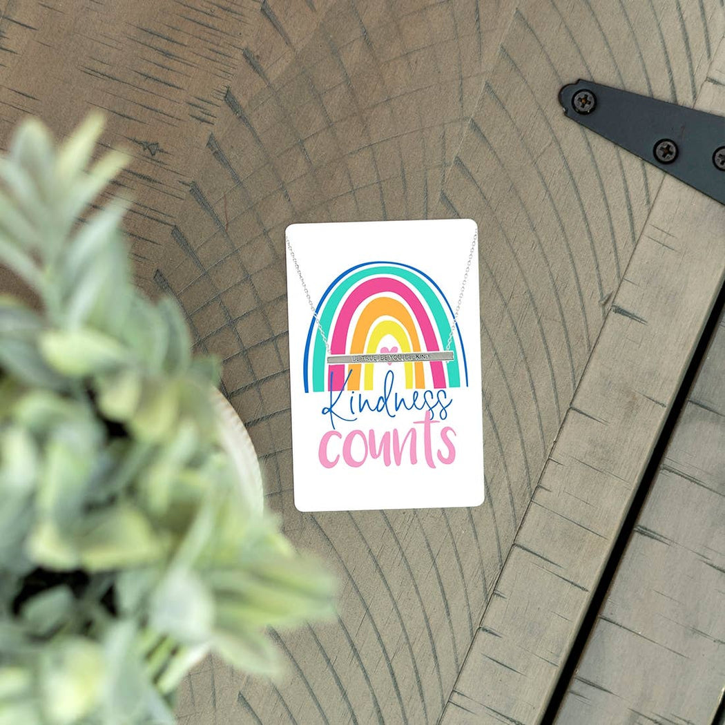 Kindness Counts Keepsake Necklace Card - Fancy That