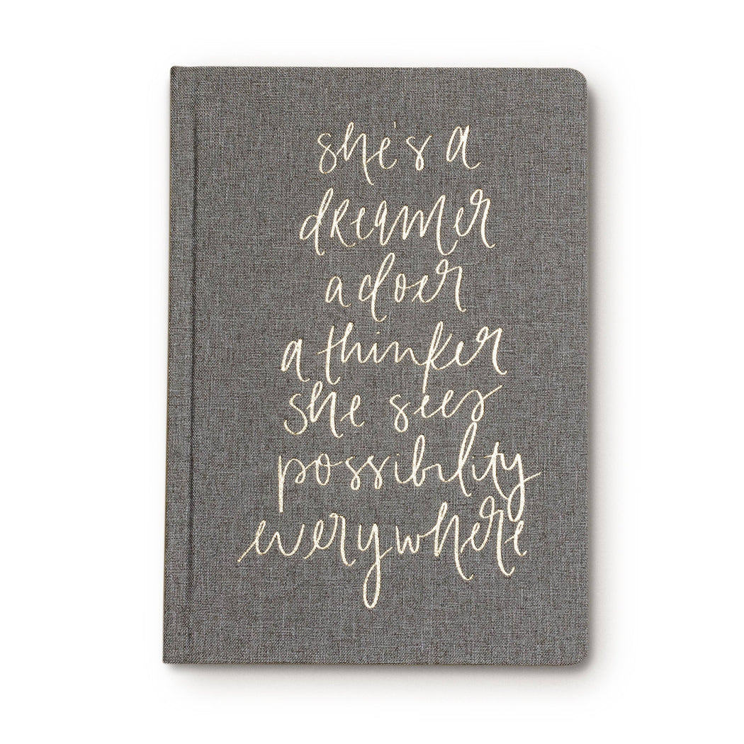 She's a Dreamer Fabric Journal - Fancy That