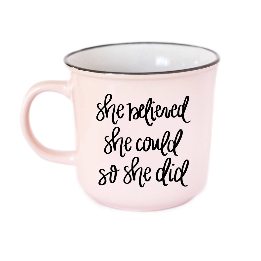 She Believed She Could Campfire Coffee Mug - Fancy That