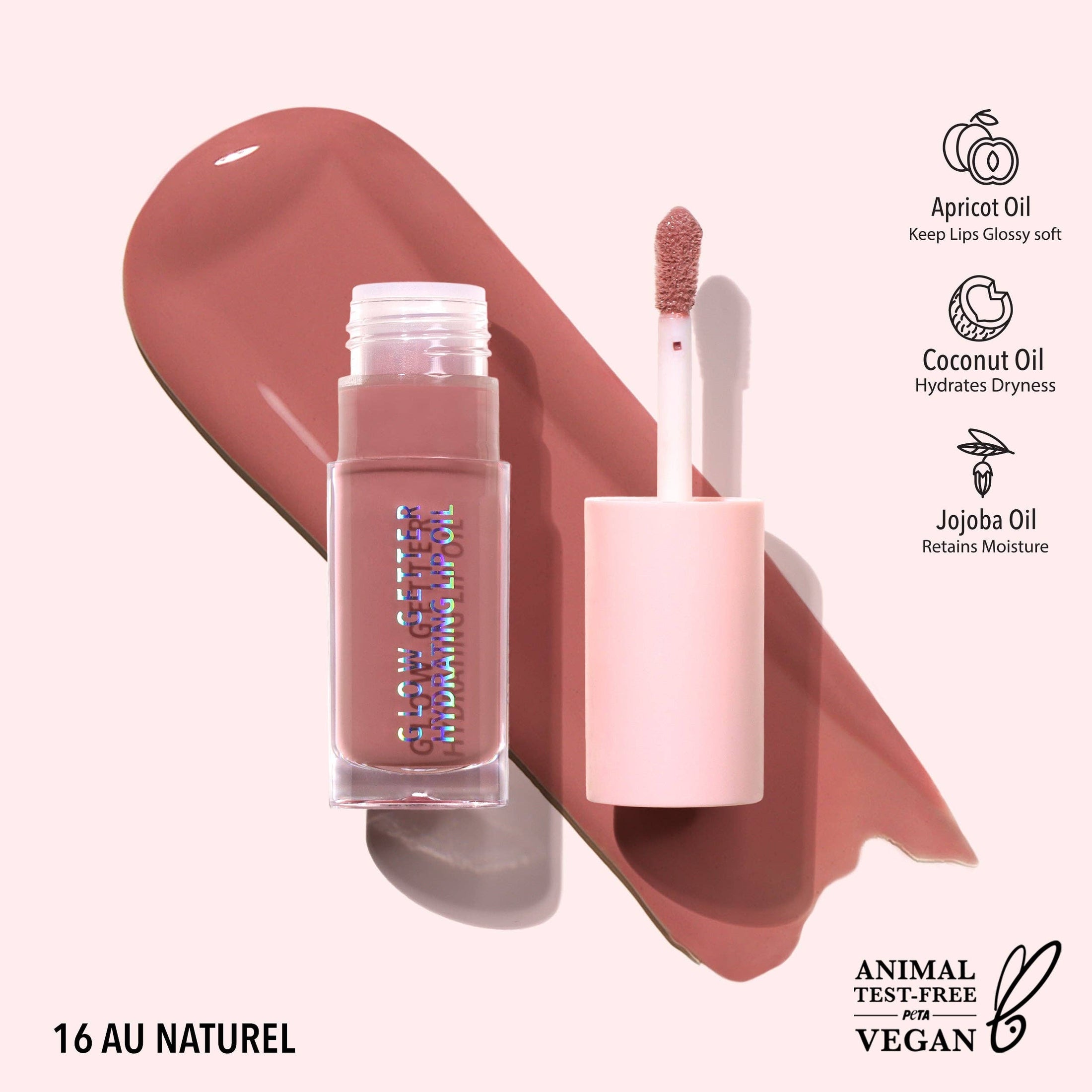 Glow Getter Hydrating Lip Oil - Au Naturel - Fancy That