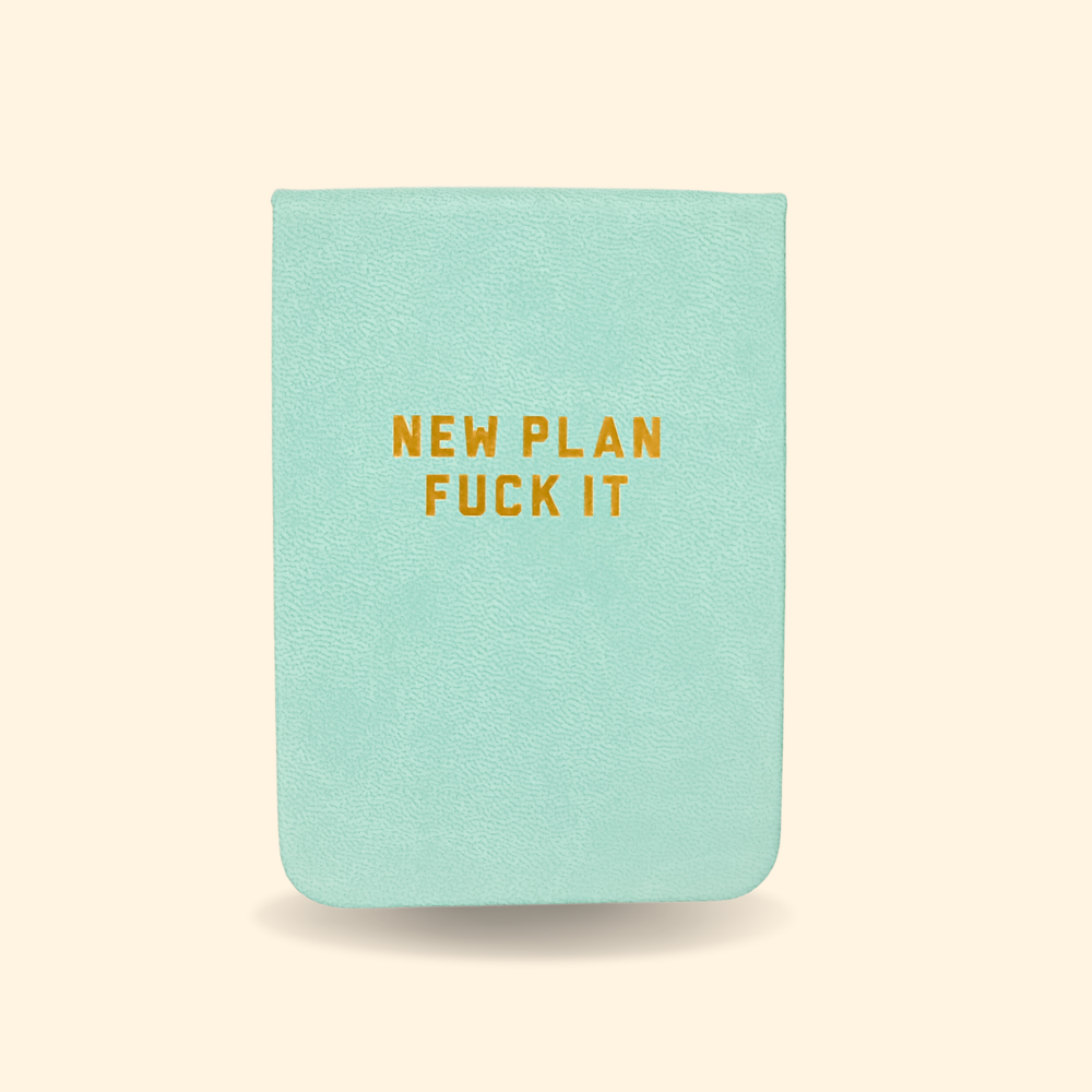 New Plan Fuck It Leatherette Pocket Journal - Fancy That
