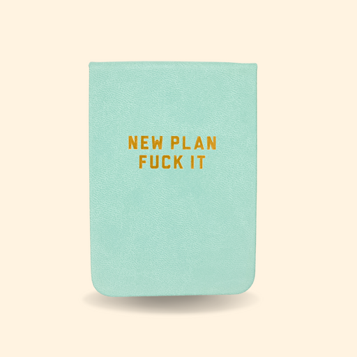 New Plan Fuck It Leatherette Pocket Journal - Fancy That
