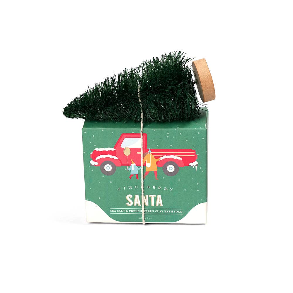 Santa – Clay & Salt Soak - Holiday Stocking Stuffers - Fancy That