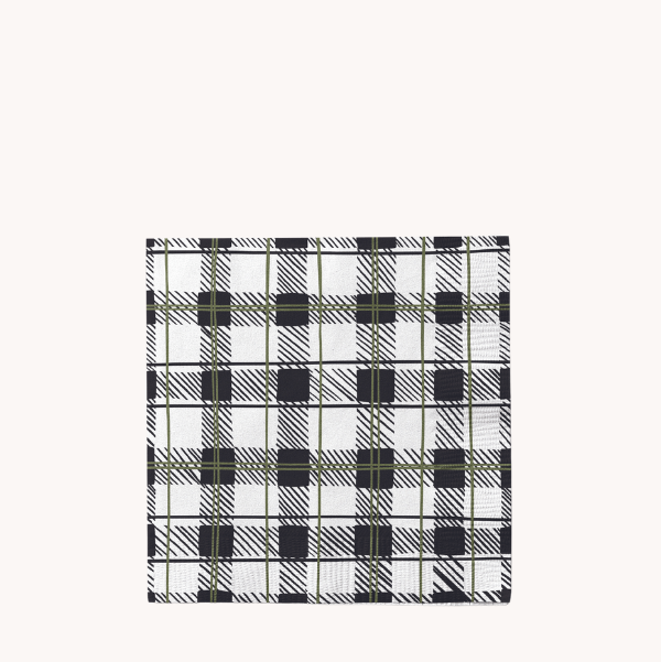 Plaid Cocktail Napkin - Fancy That