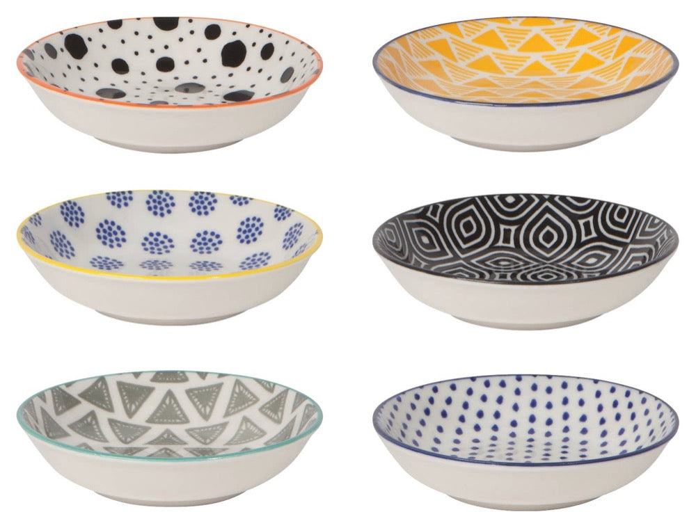 Bits & Dots Multi-Color Pinch Bowls Set of 6 - Fancy That