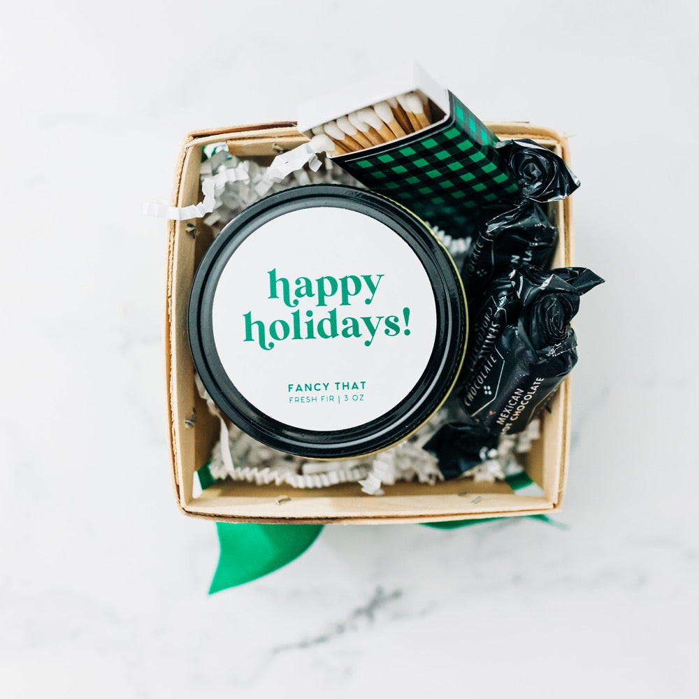 Happy Holidays Gift Box - branded option - Fancy That